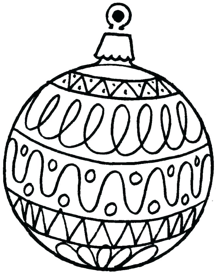 736x938 Christmas Ornaments Coloring Pages Printable Shippa.co