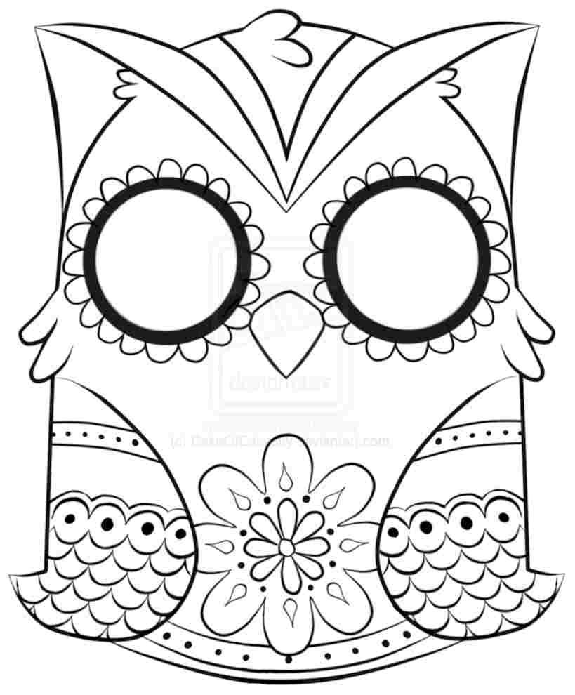 819x990 Free Printable Owl Coloring Pages For Adults