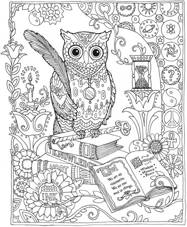 Free Printable Owl Coloring Pages For Adults Printables And Menu 600x728 Free Printable Owl Coloring Pages For Adults Printables And Menu