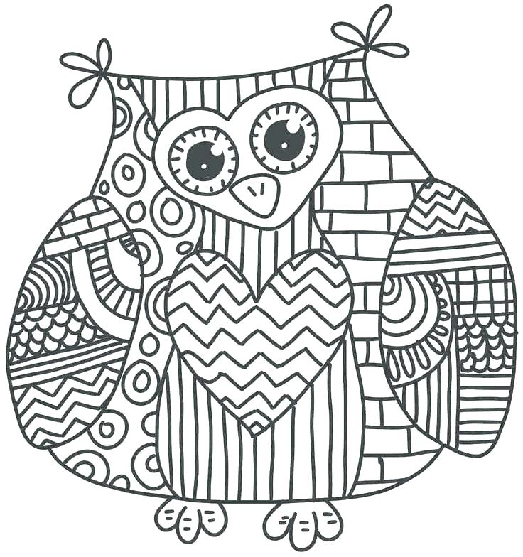 Owl Color Pages Printable Owl Coloring Pages Adults Color Pages 736x784 Owl Color Pages Printable Owl Coloring Pages Adults Color Pages