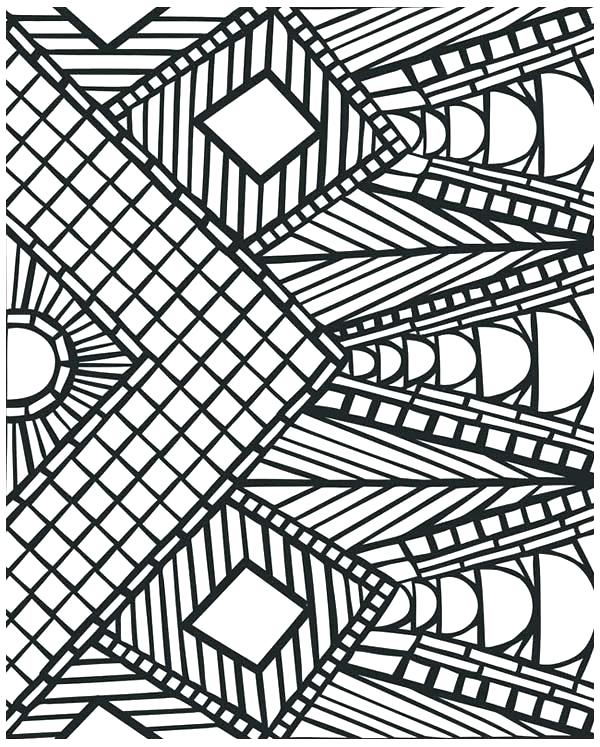 Geometric Shape Coloring Pages Geometric Patterns Coloring Pages 600x747 Geometric Shape Coloring Pages Geometric Patterns Coloring Pages