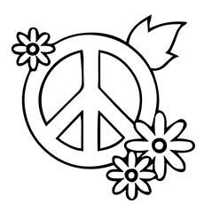 230x230 Top 25 Free Printable Peace Sign Coloring Pages Online Peace