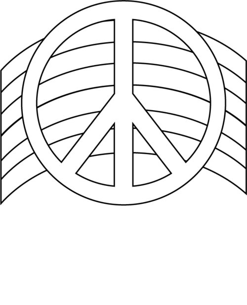 500x617 Free Printable Peace Sign Coloring Pages Gtgt Disney Coloring Pages