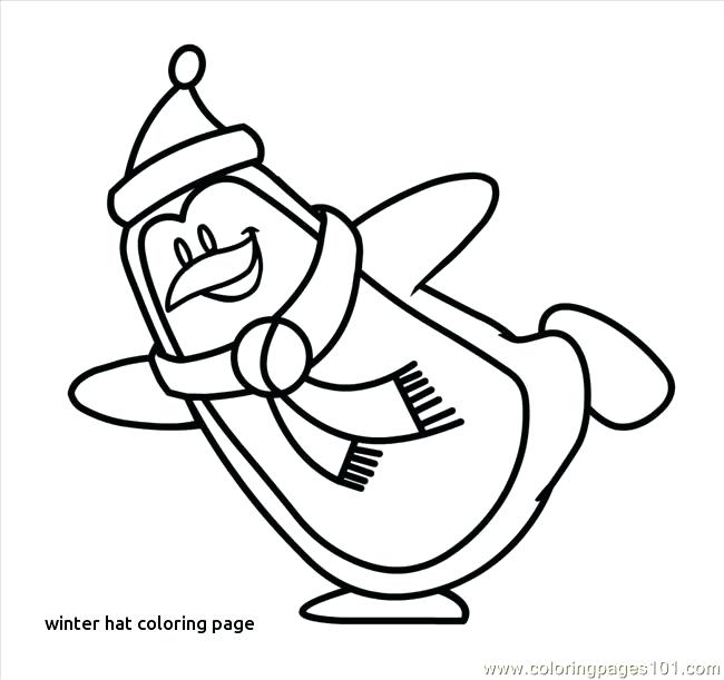 Winter Hat Coloring Page Penguin Coloring Pages For Winter Hat 650x611 Winter Hat Coloring Page Penguin Coloring Pages For Winter Hat