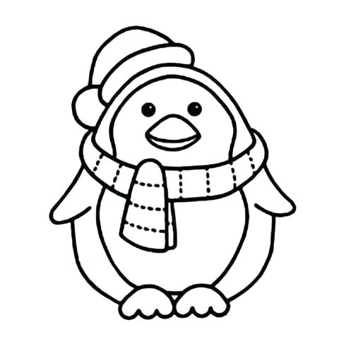 Penguin Printable Coloring Pages 480x480 Penguin Printable Coloring Pages