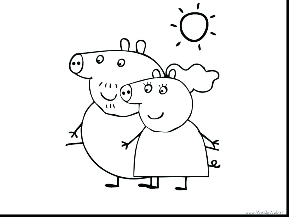970x727 Peppa Pig Printable Coloring Pages Pig Printable Coloring Pages