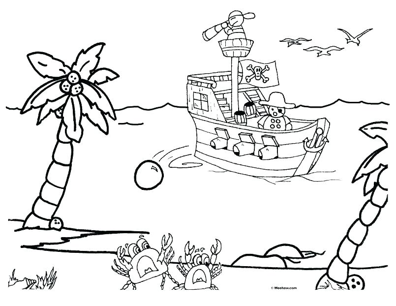 Printable Pirate Ship Cake Sails Kids Coloring Pirate Color Page 805x622 Printable Pirate Ship Cake Sails Kids Coloring Pirate Color Page