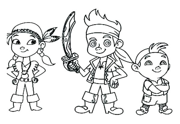 Jake And The Neverland Pirates Coloring Pages Printable 600x415 Jake And The Neverland Pirates Coloring Pages Printable