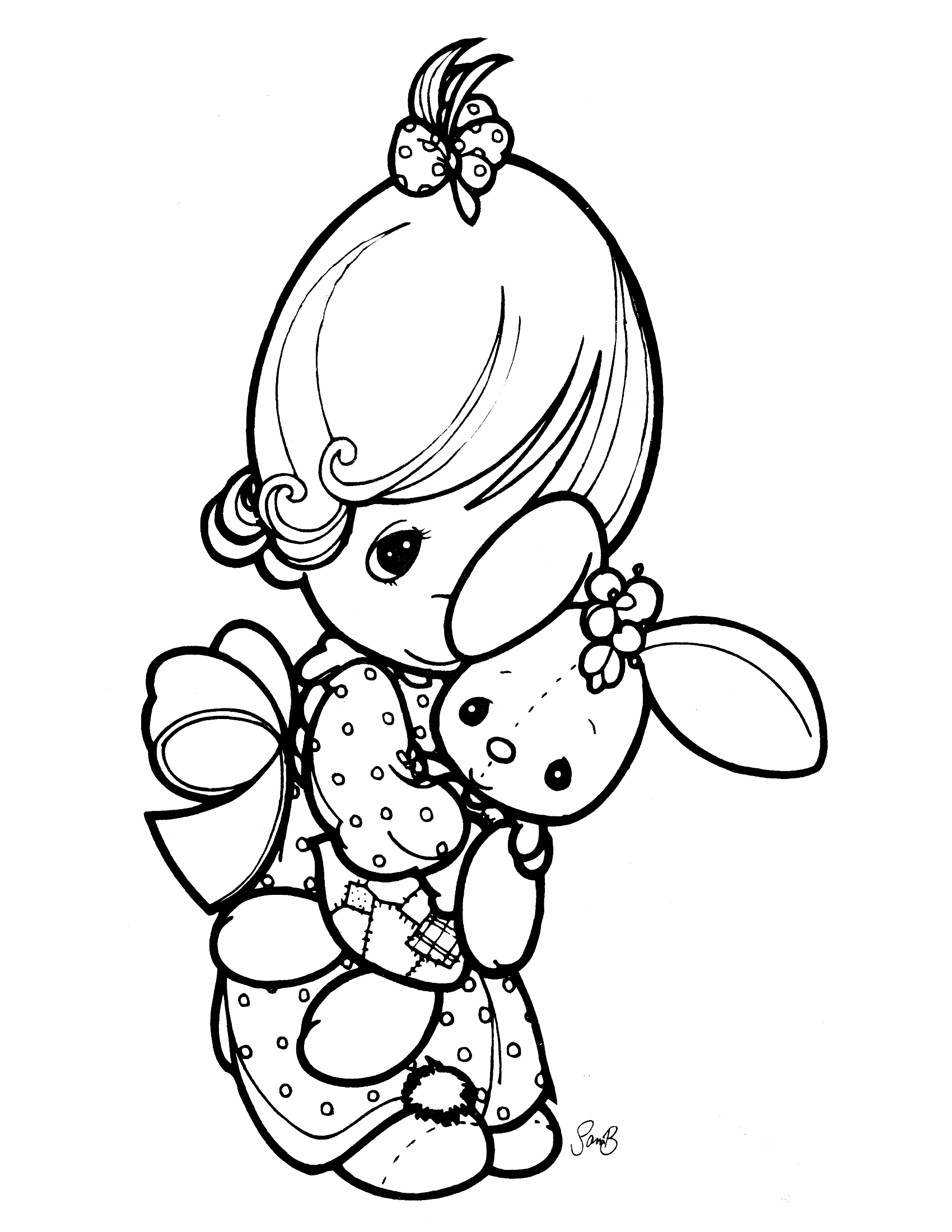 1700x2200 Best Printable Precious Moments Coloring Pages Free Free 3664