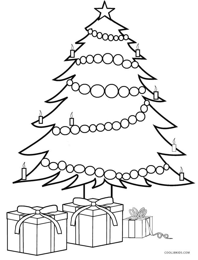Printable Christmas Tree Coloring Pages For Kids Cool2bkids 647x850 Printable Christmas Tree Coloring Pages For Kids Cool2bkids