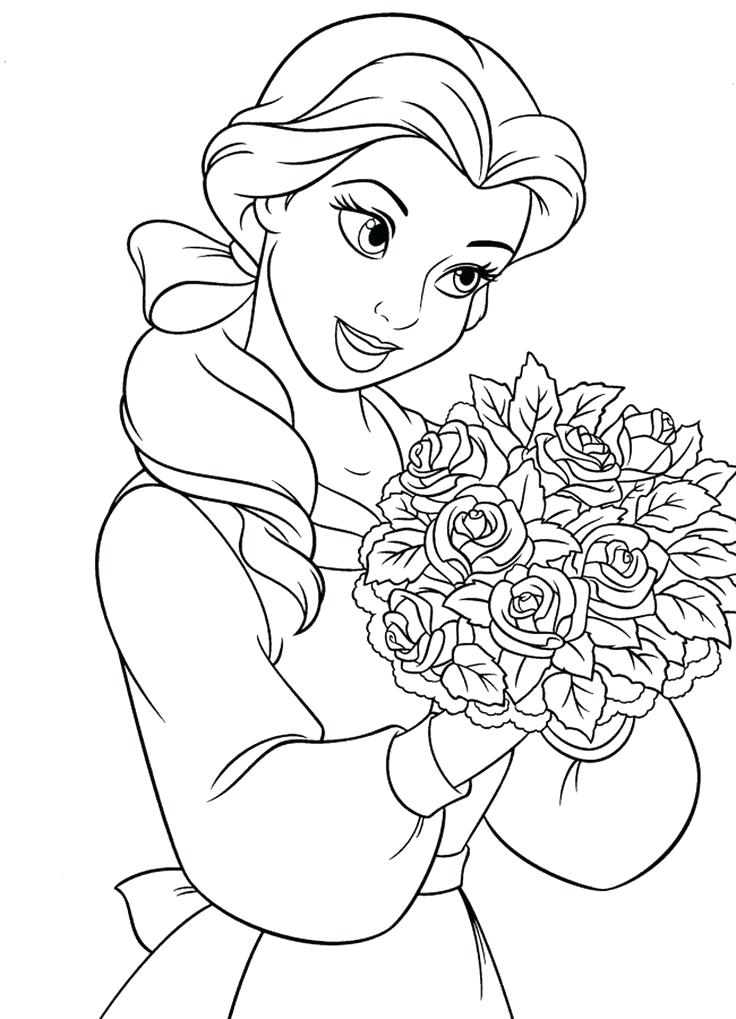 736x1019 Princess Coloring Pages Online Princess Coloring Pages Online
