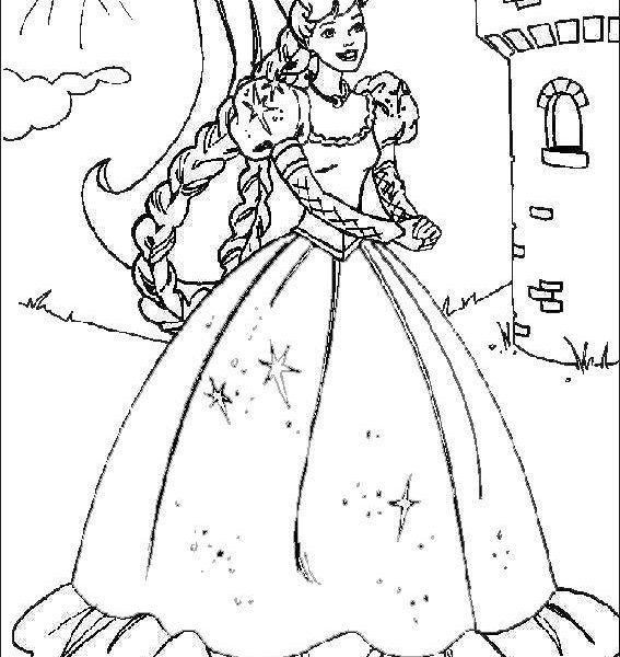 567x600 Free Princess Colouring Pages Free Printable Princess Colouring