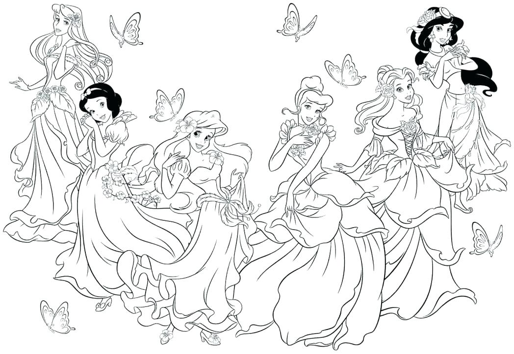 Printable Princess Coloring Pages For Girls at GetColorings.com | Free ...