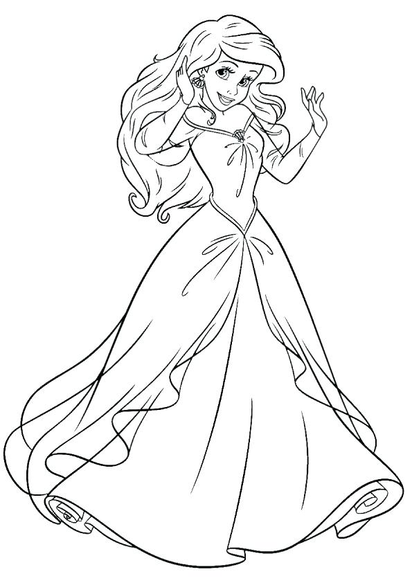 595x842 Ariel Printable Coloring Pages Top Princess Coloring Pages