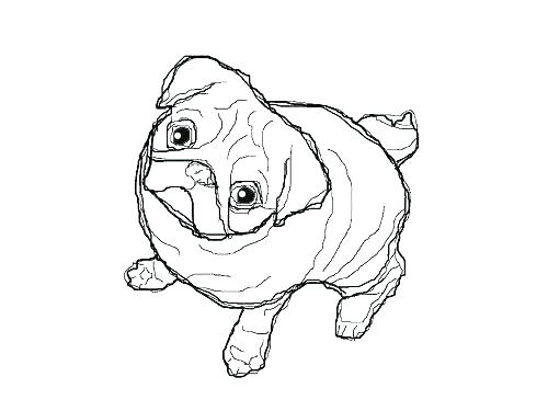 Pug Coloring Pages 500x375 Pug Coloring Pages