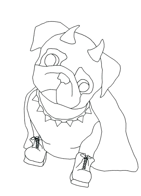 Pug Coloring 600x836 Pug Coloring