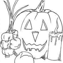 Jack O Lantern Pumpkins Coloring Pages 220x220 Jack O Lantern Pumpkins Coloring Pages