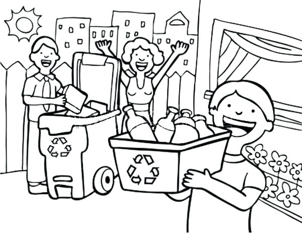 Recycling Coloring Page Recycling Coloring Pages Printable 600x488 Recycling Coloring Page Recycling Coloring Pages Printable