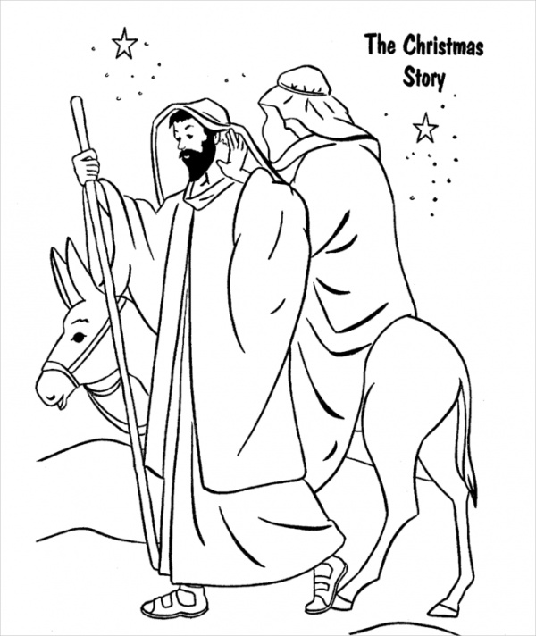 Printable Religious Christmas Coloring Pages