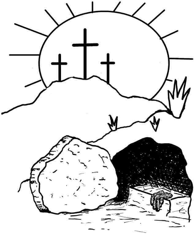 Religious Easter Coloring Pages 636x767 Religious Easter Coloring Pages