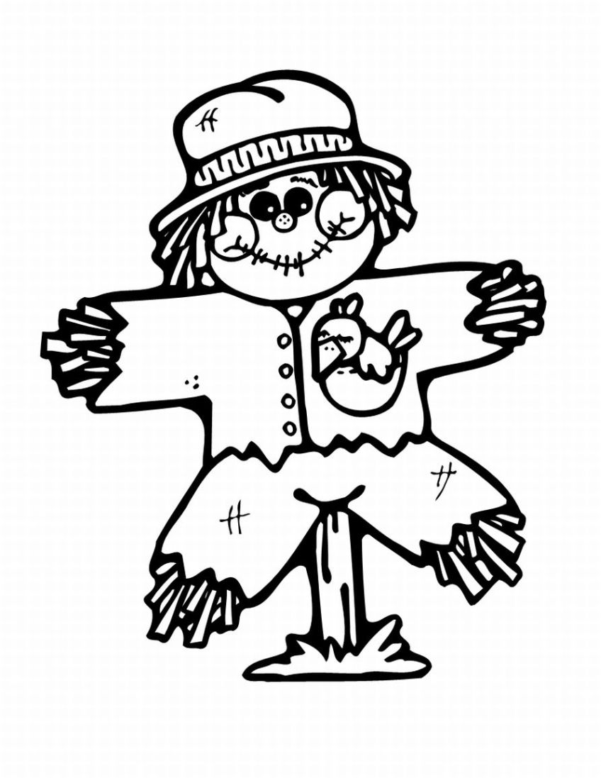 Free Printable Scarecrow Coloring Pages For Kids 848x1097 Free Printable Scarecrow Coloring Pages For Kids