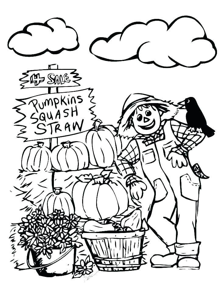 Free Printable Scarecrow Coloring Pages 736x951 Free Printable Scarecrow Coloring Pages