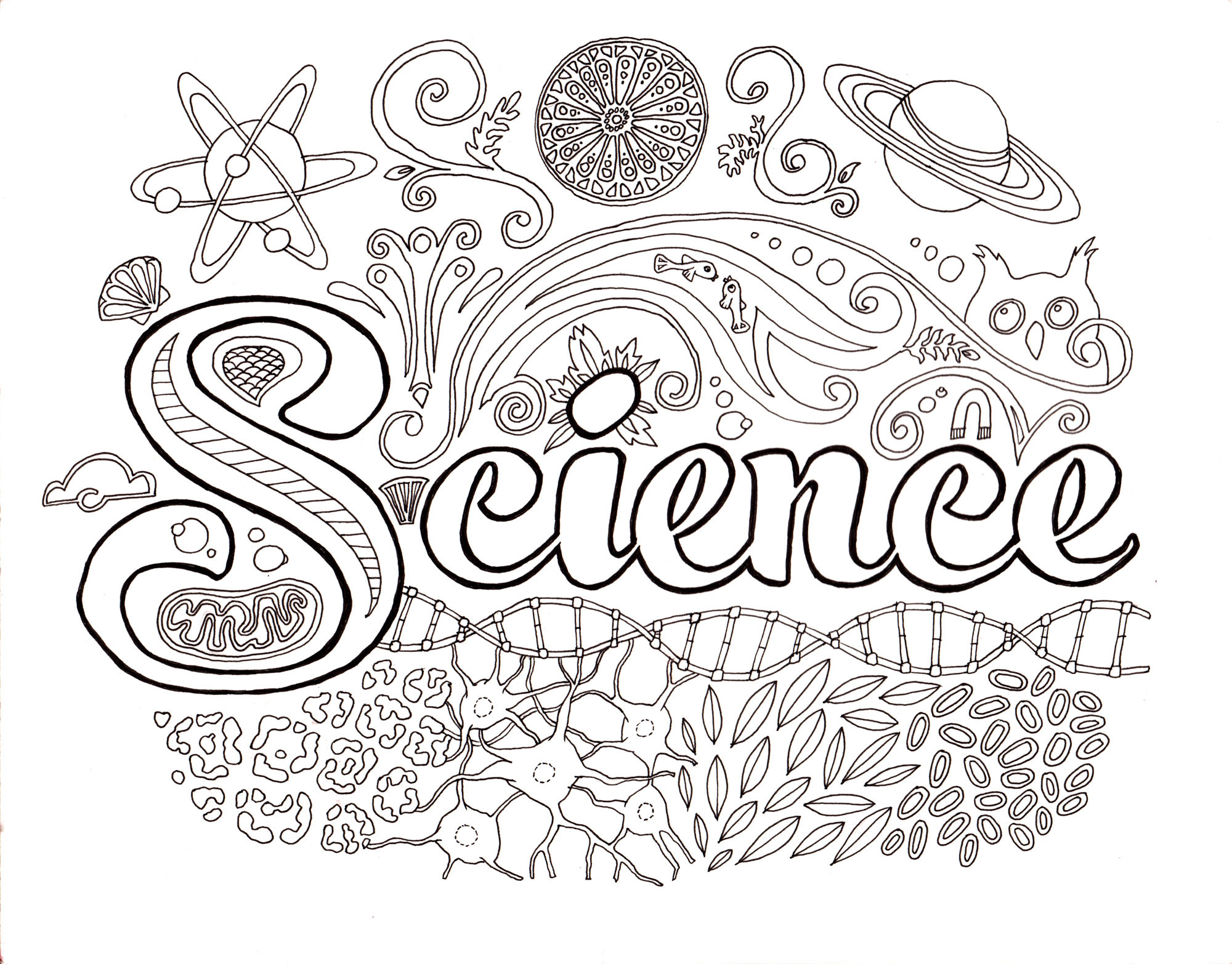 2000x1566 Printable Science Coloring Pages 5