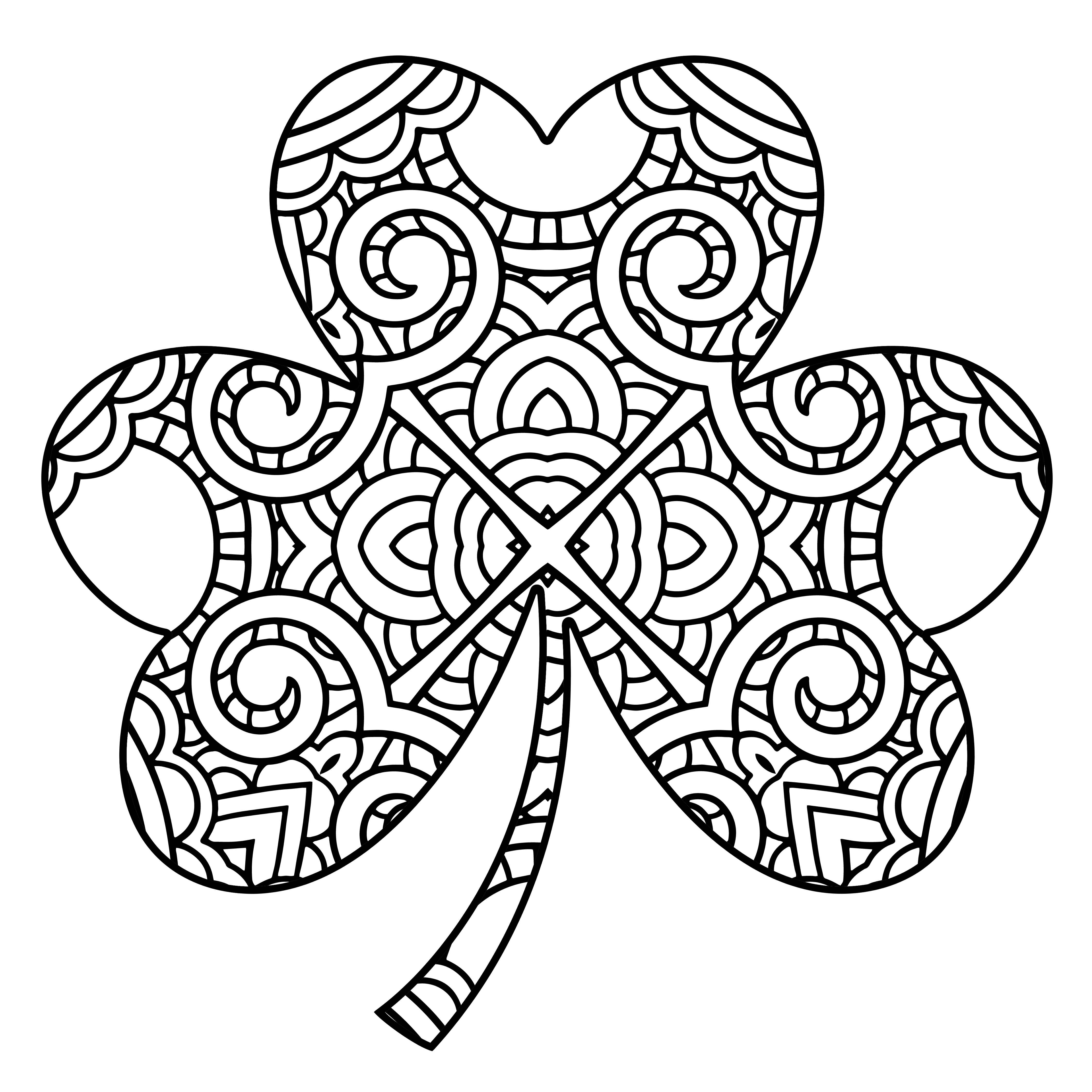 4500x4500 Inspiration Printable Shamrock Coloring Pages For Kids