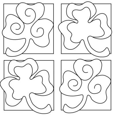 400x400 Printable Shamrock Coloring Sheets {St Patricks Coloring Pages