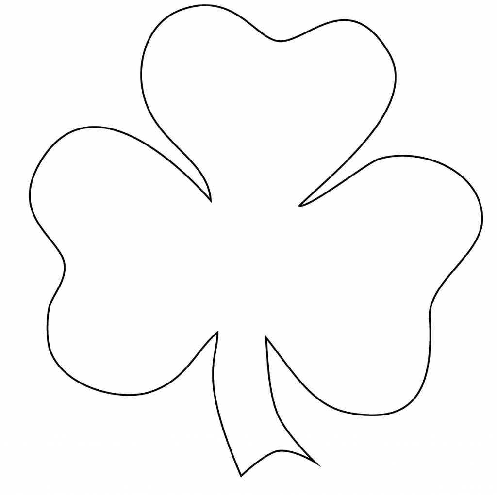 1024x1021 Clover Coloring Pages Printable