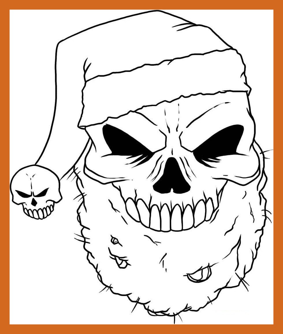 Printable Skull Coloring Pages