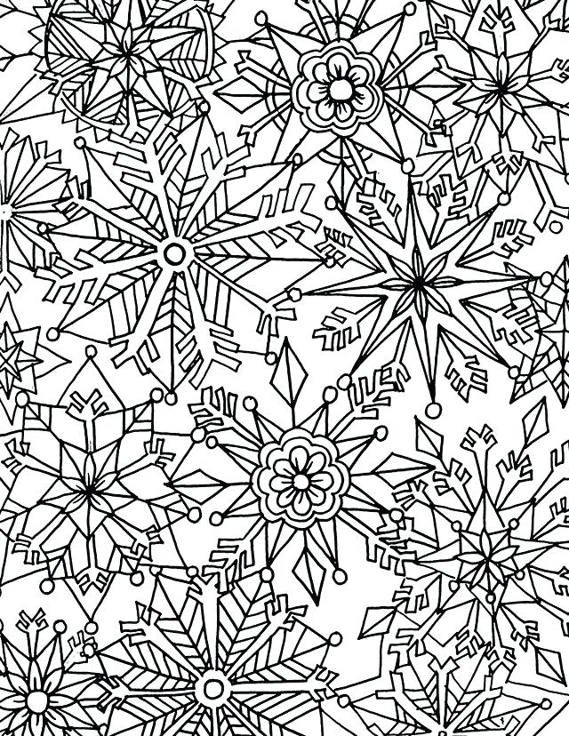640x828 Snowflakes Coloring Page Free Winter Coloring Page Download