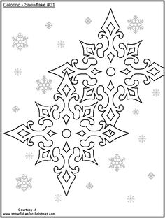236x312 Free Printable Snowflake Coloring Pages Color Sheets, Activities