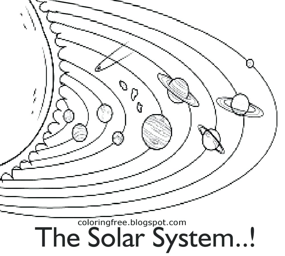1000x900 Coloring Page ~ Solar System Coloring Page Black And White Picture