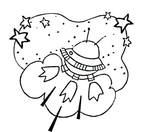 Alien Spaceship In Outer Space Coloring Page Free Printable Click 480x442 Alien Spaceship In Outer Space Coloring Page Free Printable Click