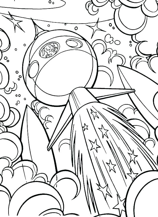Outer Space Coloring Page 555x763 Outer Space Coloring Page