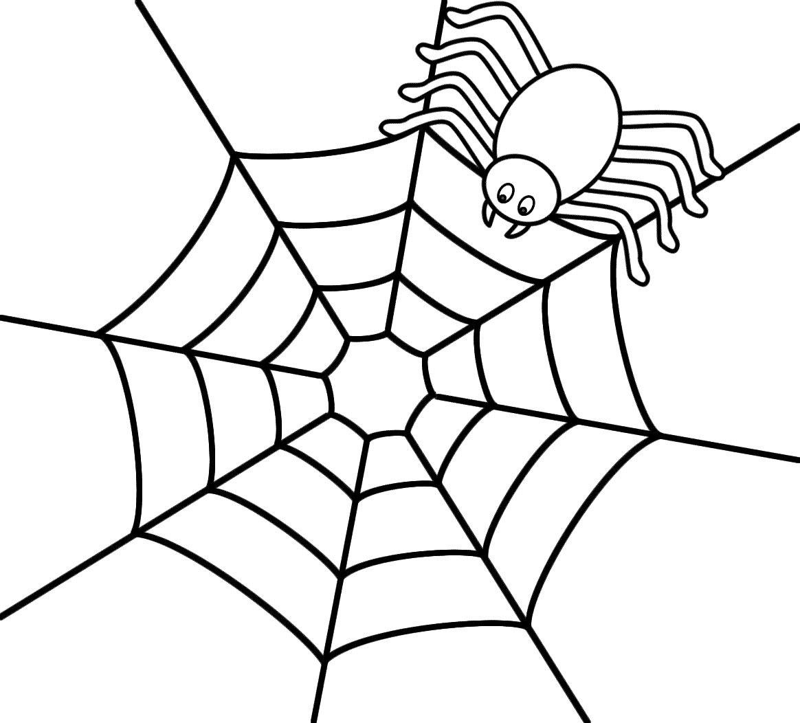 1164x1052 Halloween Spider Coloring Page