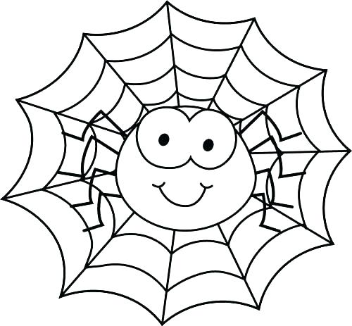 500x463 Printable Coloring Page Of Bats And Spider Bats And Spider
