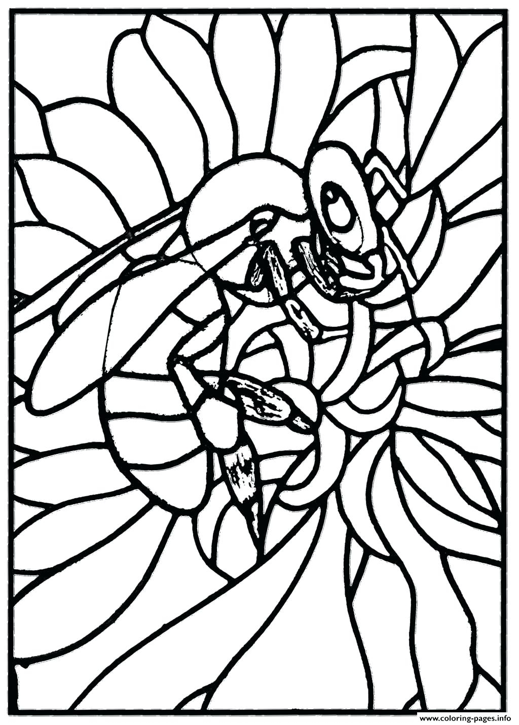 1024x1429 New Get This Printable Stained Glass Coloring Pages Free