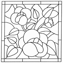 268x268 Stained Glass Coloring Pages For Adults All About Coloring Pages