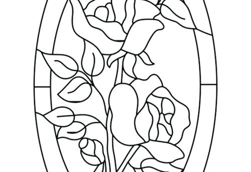 500x344 Stained Glass Coloring Sheet Glass Coloring Pages Free Free