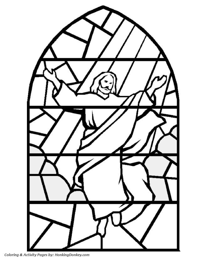 670x820 Free Printable Stained Glass Coloring Pages