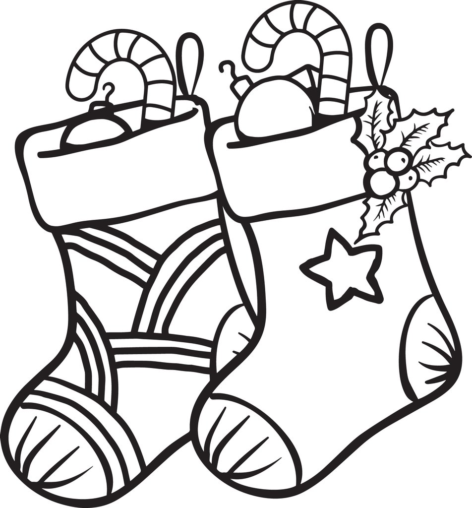 Free Printable Christmas Stockings Coloring Page For Kids 952x1024 Free Printable Christmas Stockings Coloring Page For Kids
