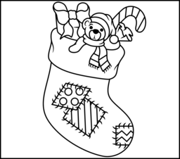 Top 25 Free Printable Christmas Stocking Coloring Pages Online 256x226 Top 25 Free Printable Christmas Stocking Coloring Pages Online