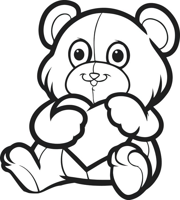 629x700 Teddy Bear Coloring Pages Icontent