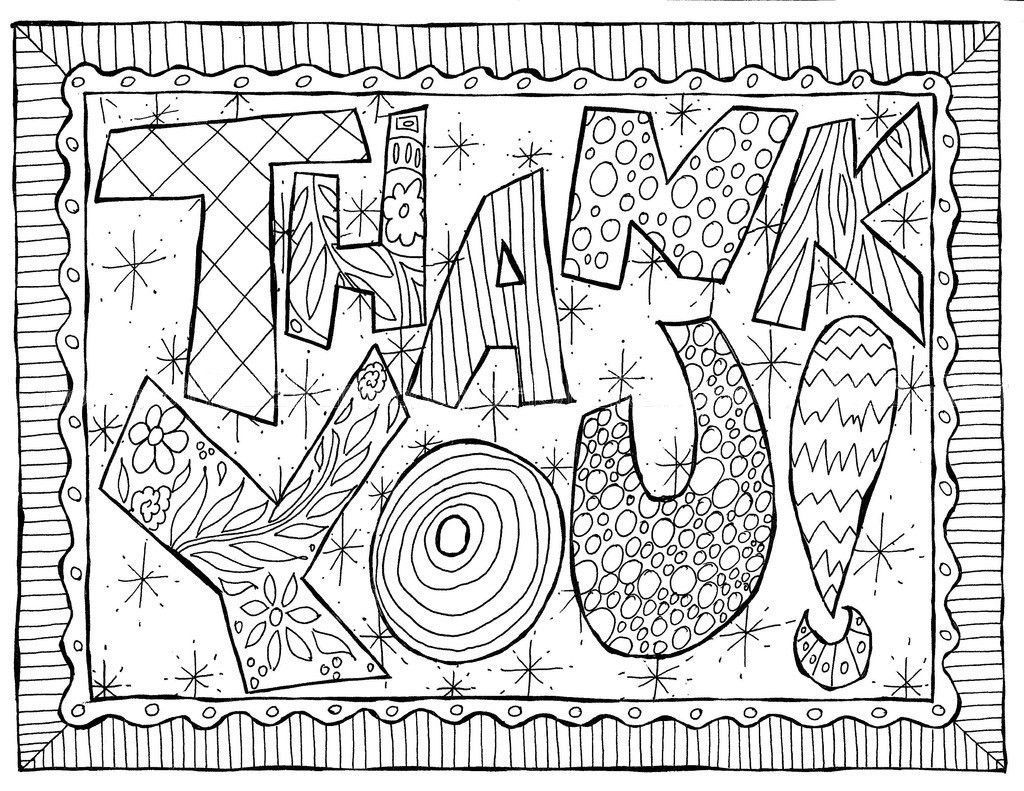Coloring Pages Of Thank You Cards 1024x791 Coloring Pages Of Thank You Cards