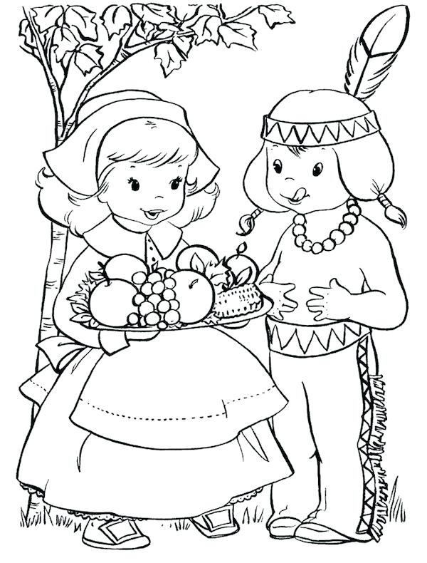 Thanksgiving Color Pages 600x790 Thanksgiving Color Pages