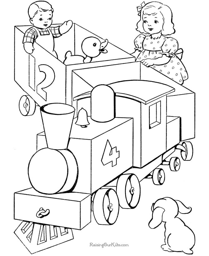 Printable Train Coloring Pages