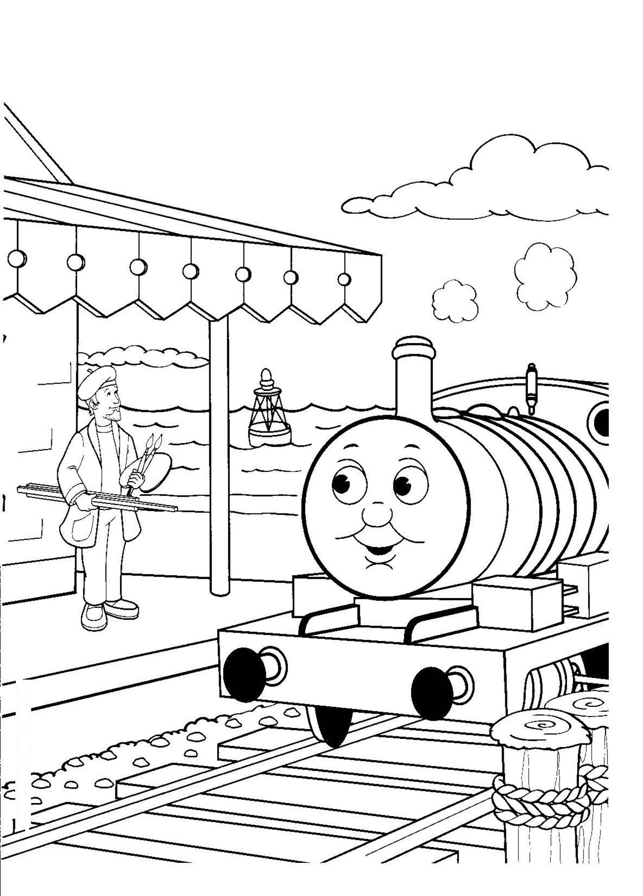 1302x1813 Free Printable Train Coloring Pages For Kids