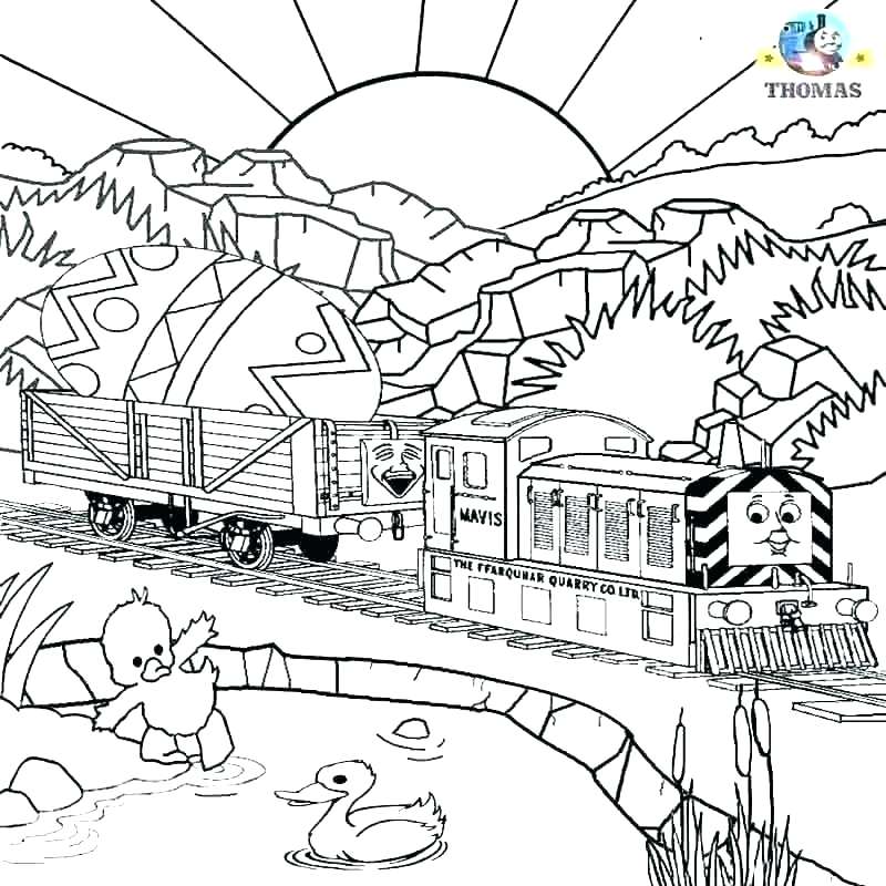 800x800 Train Coloring Pages Printable